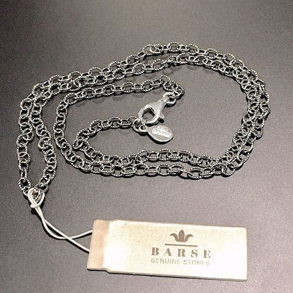 BARSE Textured Links Sterling Silver Necklace 20” - Picture 8 of 10